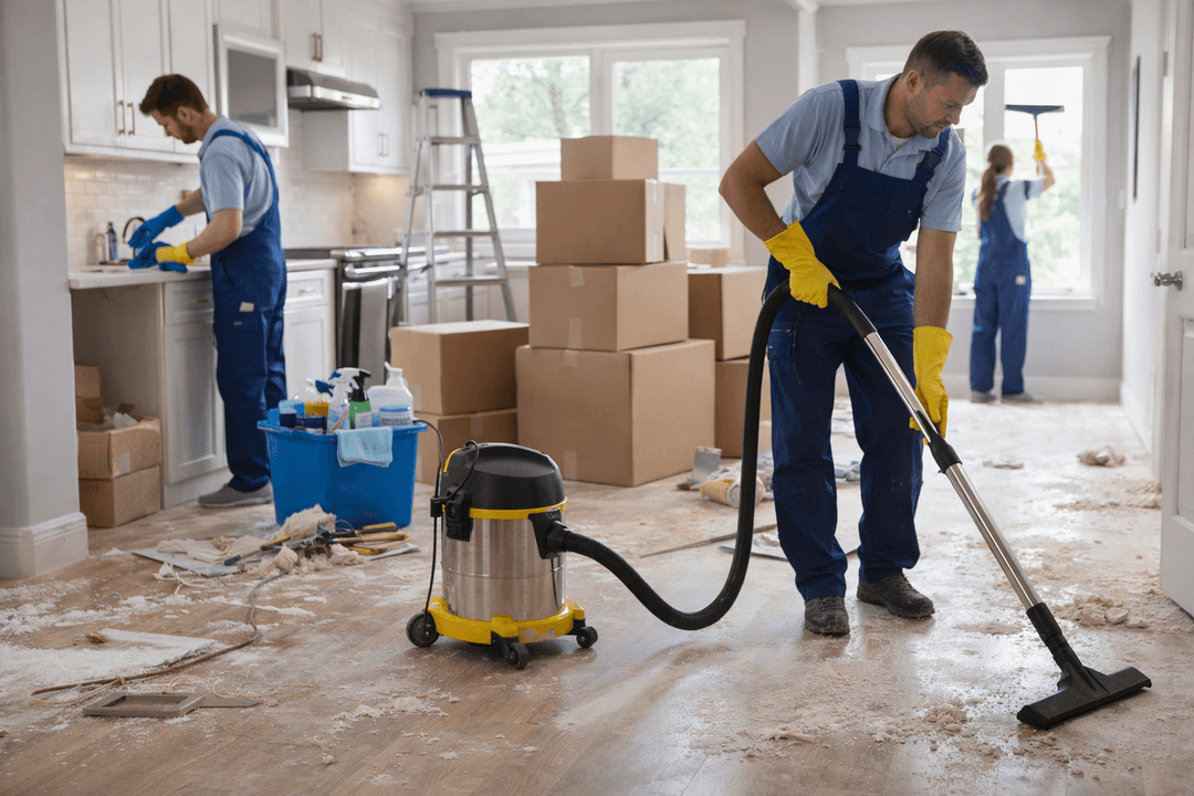 Nettoyage après construction et déménagement